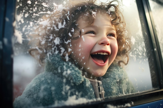 Fröhliches Autofahrt-Abenteuer für Kinder