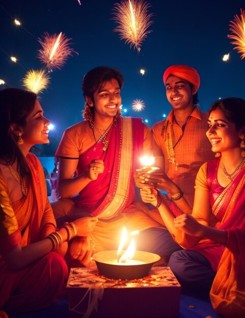 Fröhliches Diwali-Bild