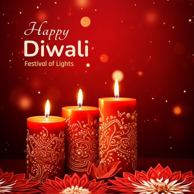 Fröhliches Diwali-Fest-Plakatdesign