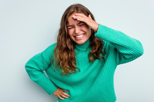 Fröhliches Lachen viel Glückskonzept