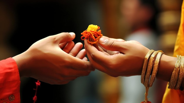 Foto fröhliches raksha bandhan, generative ki