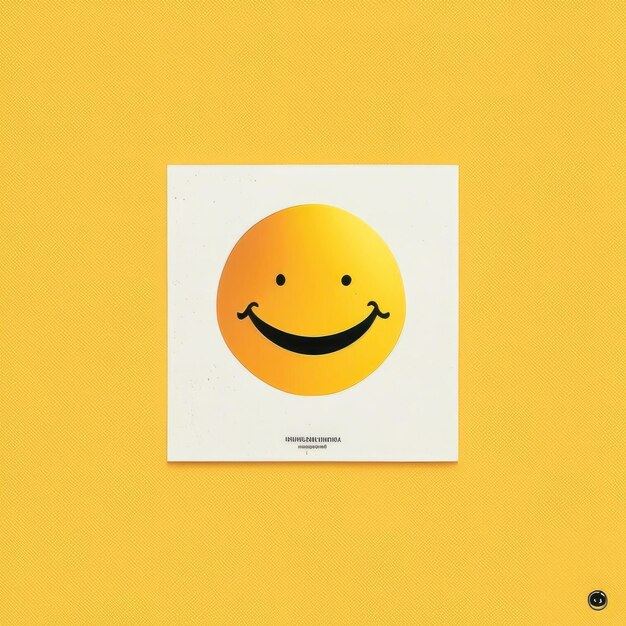 Foto fröhliches smiley-emoji, gelbe generative ki