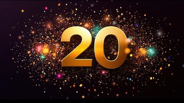 Foto frohe neujahrsfeier 2024 sparkles banner weißer hintergrund hd foto isolierter weißer hintergrund