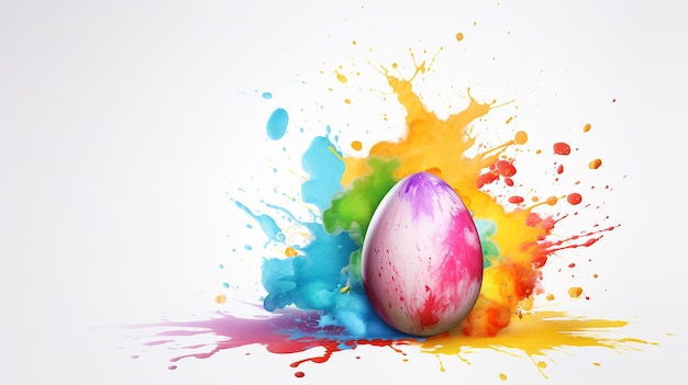 Frohe Ostern-Grußkartenillustration mit LGBT-Ei