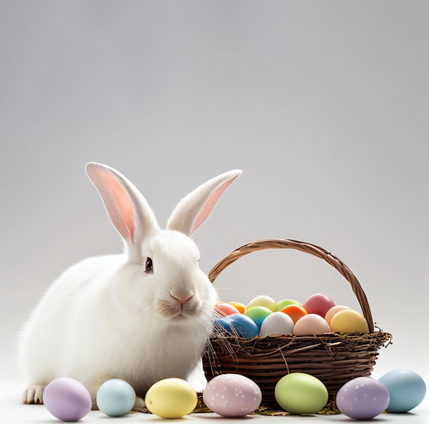 Frohe Ostern Tag Hintergrund Ai generiert