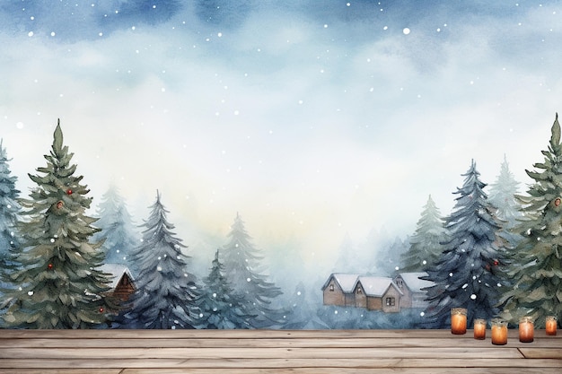 Frohe Weihnachten Aquarell Hintergrund mit Kopierraum