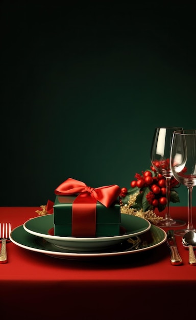 Frohe Weihnachten-Dinner-Hintergrund