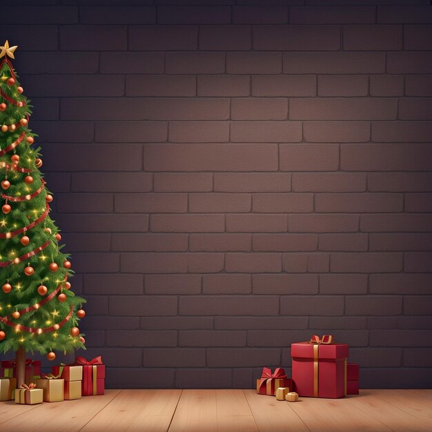 Frohe Weihnachten Hintergrund generierte Ai