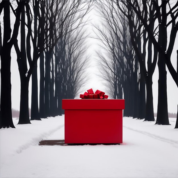 Frohe Weihnachten Hintergrund rote Geschenkbox