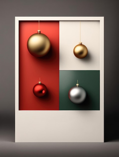 Frohe Weihnachten minimalistische Karte