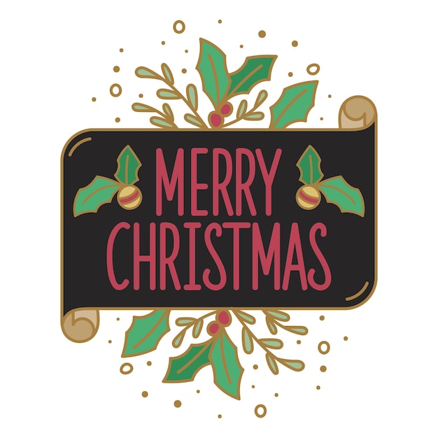 Frohe Weihnachten png Abzeichen transparenter Hintergrund