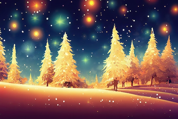 Frohe Weihnachten Special Night Hintergrundbild