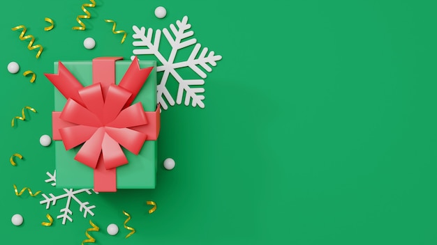 Frohe Weihnachten und ein glückliches neues Jahr Sammlung realistische Geschenkboxen 3D-Rendering-Illustration