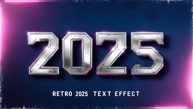 Frohes neues Jahr 2023 fetter Texteffekt 3D