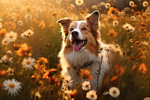 Fronteiras Felizes Uma alegre brincadeira canina no prado