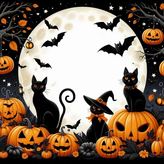 Frontera de Halloween para el diseño