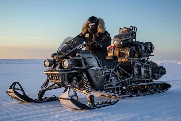 Foto fronteras heladas odisea recorriendo los senderos del ártico en una expedición en moto de nieve