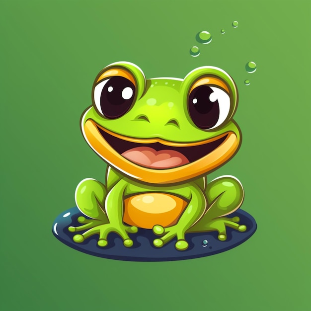 Frosch-Cartoon-Logo