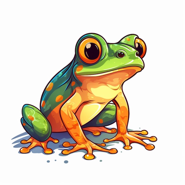 Frosch-Cartoon-Logo