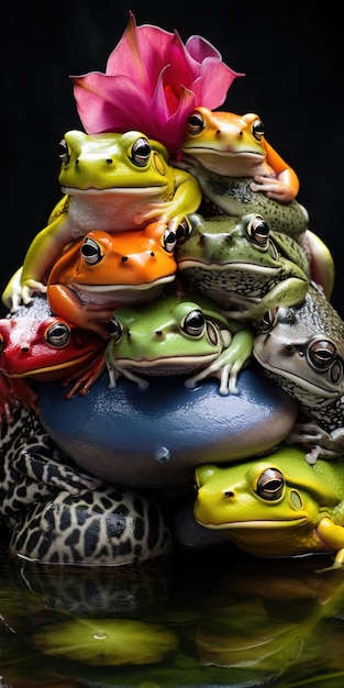 Foto froschfabeln geschichten über teichweisheit amphibienpossen the froggy feats