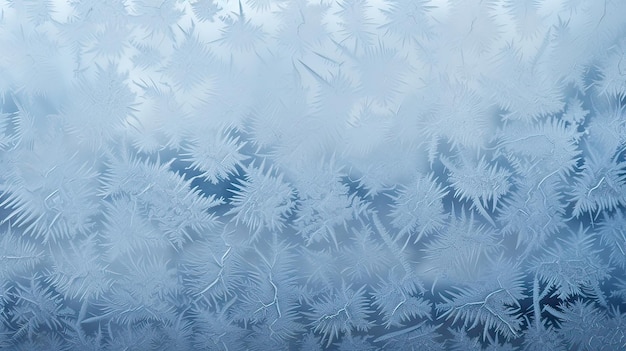 Frost kristallisiert elegant auf einer kalten Fensterscheibe. Seine zarten Muster ähneln der frostigen Spitzensaison der Natur, Baum, Schneebälle, Schlittschuhe, Schneeverwehung, Weihnachten, weiße Farbe, Nacht. Generiert von KI