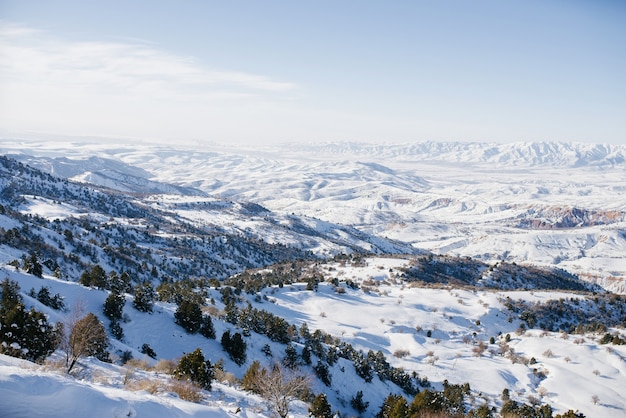 Frostige Gebirgslandschaft