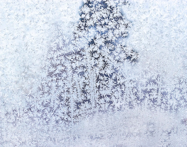 frostiges Muster auf dem Fenster