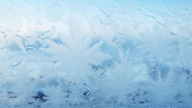 Frostiges natürliches Muster auf Winterfensterglas Abstrakter Winterhintergrund