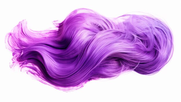 Frotis de color abstracto de gel púrpura Cabello de tinte rubio púrpura Ai generativo