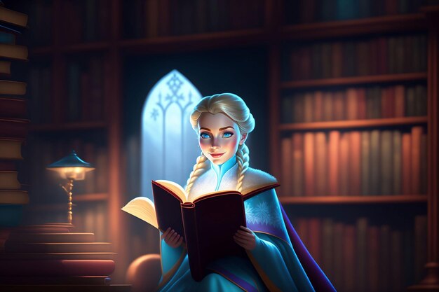 Frozen 2 es un libro que está en una biblioteca.