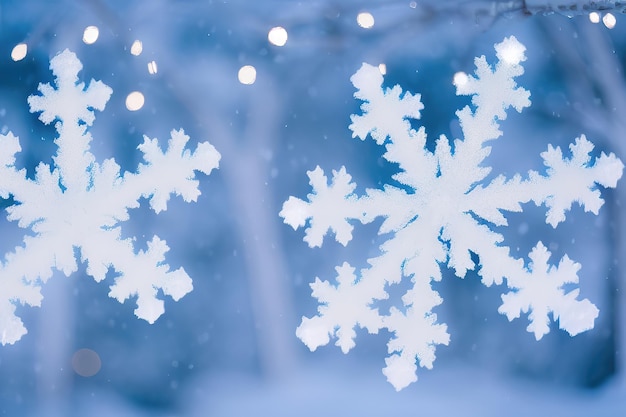 Frozen Holiday Brilhante Horizontal Glitter Generative AI