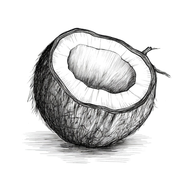 Frucht-Kokosnuss-KI erzeugt