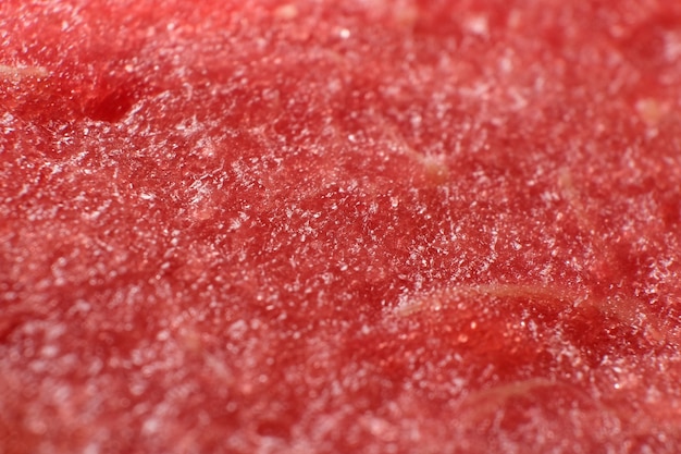 Fruchtfleisch des roten reifen saftigen Wassermelonenmakros