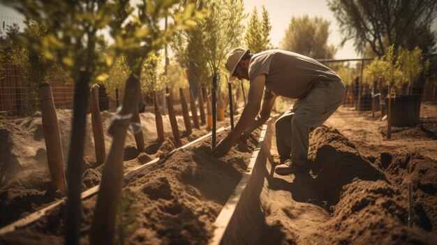 Frühjahrsgartenarbeit Generatives AIxDxA