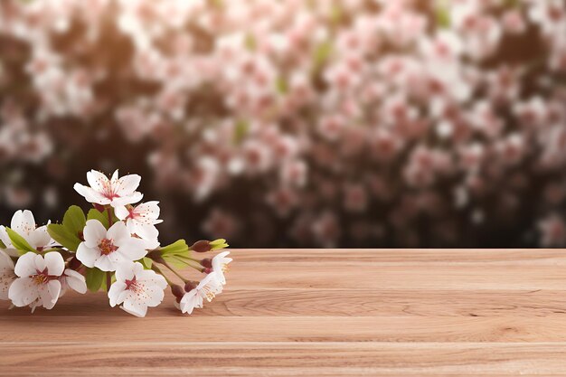 Frühlings-Holz-Hintergrund-Produkt-Anzeigepodium