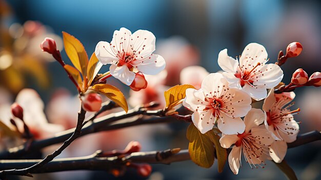 Foto frühlingsblüten des pink dogwoods