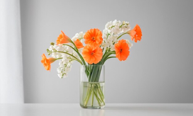 Frühlingsblüten in einer Vase Schöner Blumenstrauß