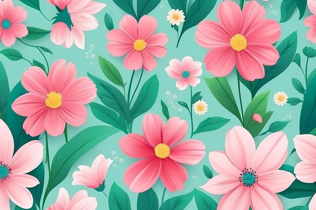 Frühlingsblume Natürlicher Hintergrund Illustration KI Generativ