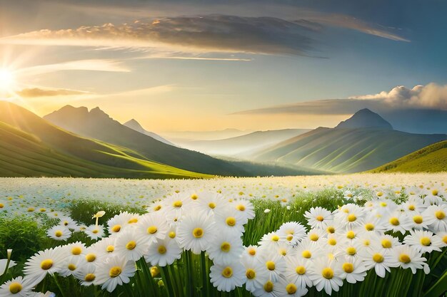 Frühlingsblumen in den Bergen