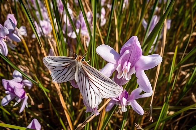 Frühlingscrocusblüten Generative KI