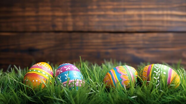 Frühlingsstillleben mit einem glücklichen Osterferien-Hintergrund