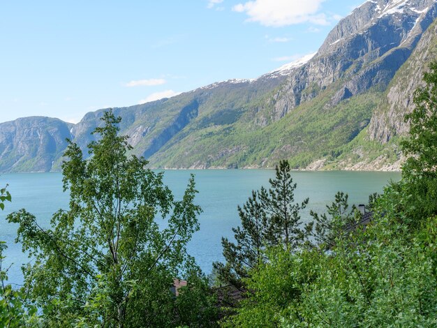 Frühlingszeit in Eidfjord, Norwegen.