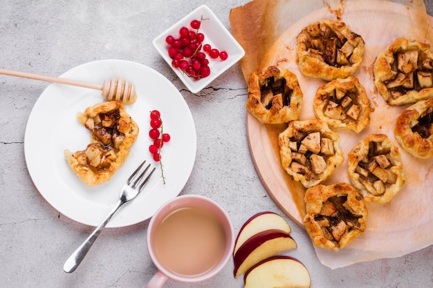 Frühstück Apfeldessert