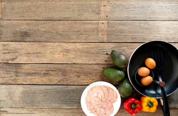 Frühstück mit Avocado Gewichtsverlust Diät Das Holz