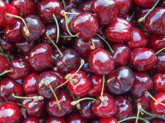 Fruta de cereza roja