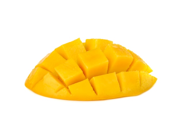 Fruta da manga isolada em um fundo branco