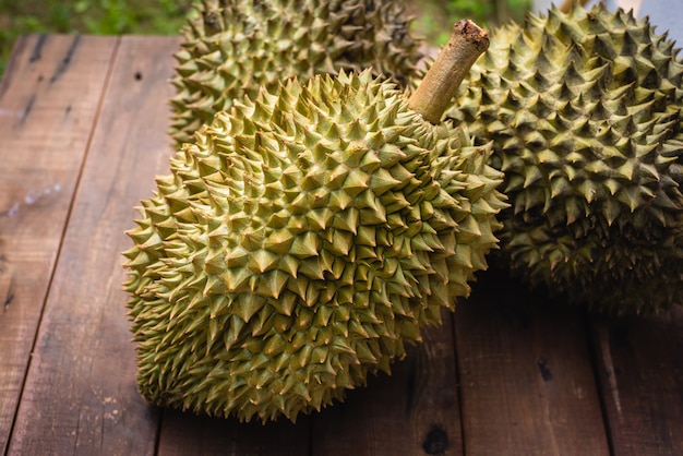 Fruta durian mon thong da tailândia