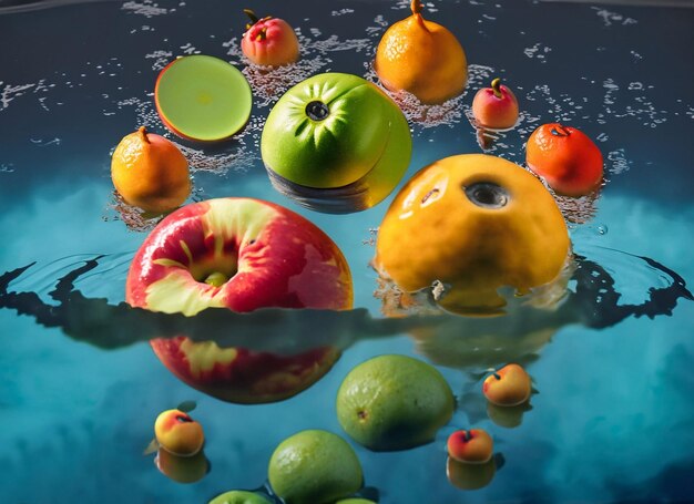 Foto fruta flotante