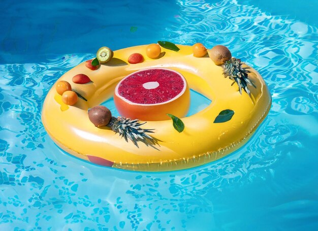 fruta flotante