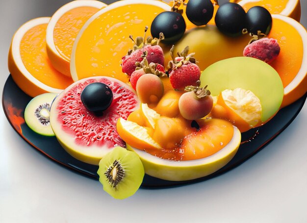 fruta flotante